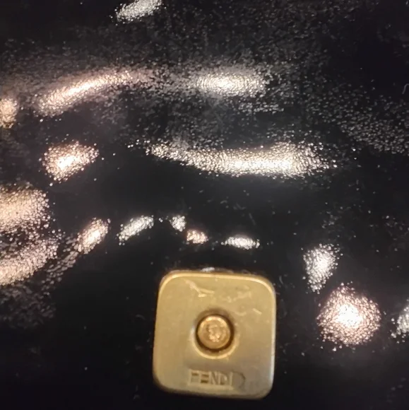 Vintage Fendi patent leather bag